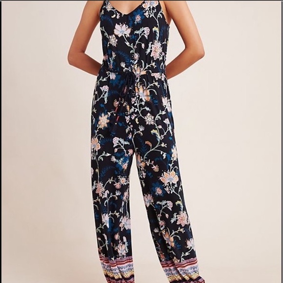 ❤️SOLD❤️Anthro Luka Jogger Jumpsuit Medium Large - Picture 4 of 9